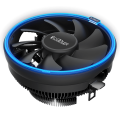 Вентилятор для процессора PCCooler E126M B Blue Led TDP 100W 4-pin 1700/<wbr>1200/<wbr>115x/<wbr>AM5/<wbr>AM4/<wbr>AM3 Черный