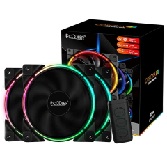 Вентилятор для корпуса PCCooler CORONA 3-IN-1 FRGB KIT 3x120mm 1000-2000 ± 10% RPM Black