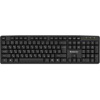 Клавиатура Defender Element HB-520, USB, ENG/<wbr>RUS, Стандарт, Черный, 45522 - Metoo (1)