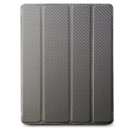 Wake Up Folio Carbon Texture футляр для iPad 2, iPad3 и iPad4 + стилус (светло-коричневый)