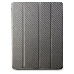 Wake Up Folio Carbon Texture футляр для iPad 2, iPad3 и iPad4 + стилус (светло-коричневый)