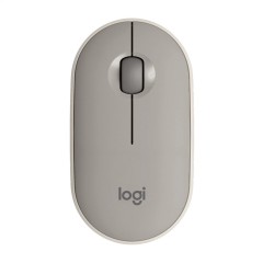 LOGITECH Pebble M350 Wireless Mouse - SAND - 2.4GHZ/<wbr>BT - EMEA - CLOSED BOX