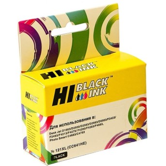 Картридж Hi-Black (HB-CC641HE) для HP DJ F4283/<wbr>D2563, №121XL, Bk - Metoo (1)