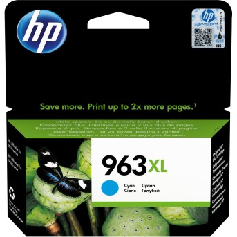 Картридж 963XL для HP OfficeJet Pro 901x/<wbr>902x/<wbr>HP, 1,6К (О) голубой 3JA27AE - Metoo (1)