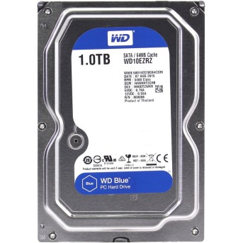 Жесткий диск HDD 1Tb Western Digital WD10EZRZ, 3.5", 64Mb, SATA III - Metoo (1)