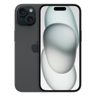 Смартфон Apple iPhone 15 256GB, Black (MTP63HX/A)
