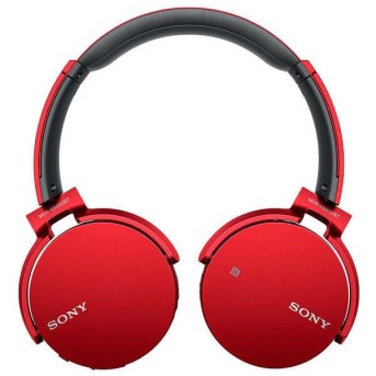 Наушники накладные Sony MDR-XB650BTR.E Красные - Metoo (3)