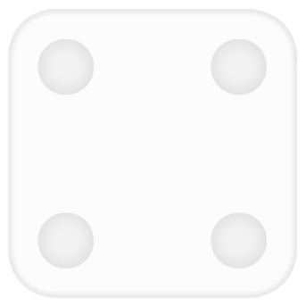 Силиконовый чехол для весов Xiaomi Mi Scale 2 Белый - Metoo (1)