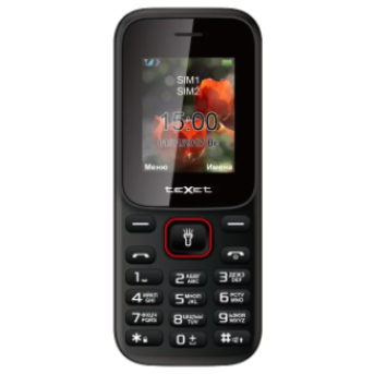Мобильный телефон Texet TM-128 черно-красный - Metoo (1)