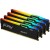 ОЗУ DIMM DDR5 Kingston FURY Beast Black RGB 128Gb(32Gbx4)5600MT/s,2RX8,CL40-40-40,1.25V,288-pin,16Gbit,KF556C40BBAK4-128 в Metoo.kz - Metoo (1)