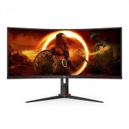 Монитор Игровой 34" AOC CU34G2XP/BK/01 VA 3440x1440 180Hz 430cd/m2 Curved 4000:1 1мс 2xHDMI 2xDP