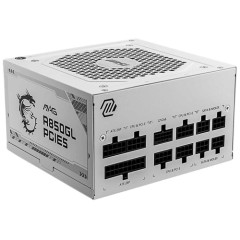 Блок питания MSI MAG A850GL PCIE5, 850W, Active PFC, 80+ GOLD, Full Modular, MAG A850GL PCIE5 WHITE