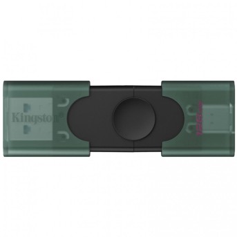 Флэш-накопитель Kingston 128Gb USB3.2 Gen2 + Type-C, Data Traveler Duo (Black) в Metoo.kz - Metoo (2)