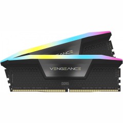 Corsair DDR5, 7200MT/<wbr>s 32GB 2x16GB DIMM, Unbuffered, 34-44-44-96, OC PMIC, XMP 3.0, VENGEANCE RGB DDR5 Black Heatspreader, RGB LED, 1.45V, for Intel 700, EAN:0840006601159
