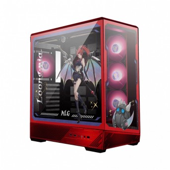 Компьютерный корпус MSI PANO 130R MLG EDITION ATX/mATX/ITX, Back-connect: ATX/mATX Type-C Red в Metoo.kz - Metoo (1)