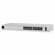 Коммутатор UBIQUITI, USW-24-POE, 16xGbE PoE+, 8xGbE, 2x1G SFP, Layer 2, fanless, 95W..