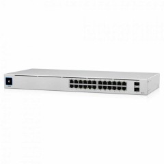 Коммутатор UBIQUITI, USW-24-POE, 16xGbE PoE+, 8xGbE, 2x1G SFP, Layer 2, fanless, 95W