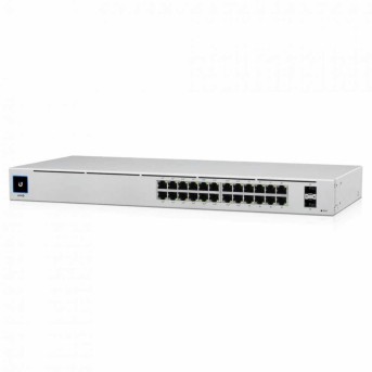 Коммутатор UBIQUITI, USW-24-POE, 16xGbE PoE+, 8xGbE, 2x1G SFP, Layer 2, fanless, 95W в Metoo.kz - Metoo (1)