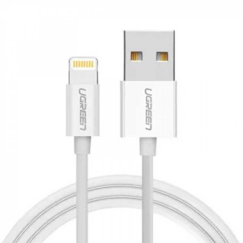 Кабель Ugreen US155 Lightning To USB 2.0 A Male Cable/<wbr>White 1.5M, 80315 - Metoo (1)