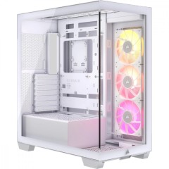 CORSAIR 3500X ARGB Mid-Tower PC Case - White..