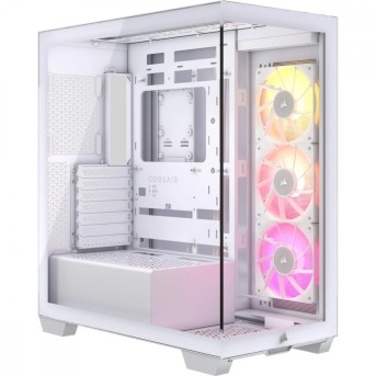 CORSAIR 3500X ARGB Mid-Tower PC Case - White в Metoo.kz - Metoo (1)