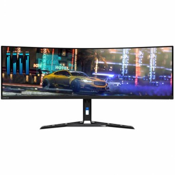 Монитор Lenovo 67B1GAC3EU R45w-30 44.5" VA/5120 x 1440/165Hz/AMD FreeSync Premium Pro and Adaptive Sync/1 ms/400/Curved/Lift, Swivel/2 x HDMI 2.1/DP 1.4/USB Type-C Gen2/3 x USB-A, 1 x USB-B/2 x 3W/Ethernet в Metoo.kz - Metoo (2)