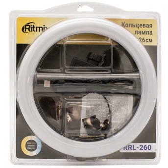 Кольцевая лампа Ritmix RRL-260 черный - Metoo (3)