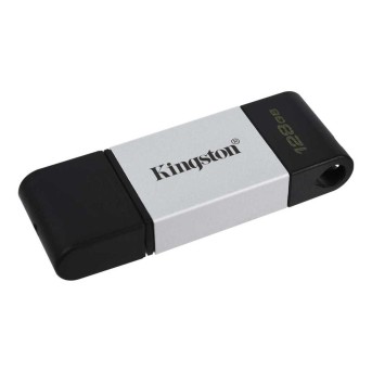 Флэш-накопитель Kingston 128Gb USB-C 3.2 Data Traveler 80 (Silver-Black) в Metoo.kz - Metoo (2)