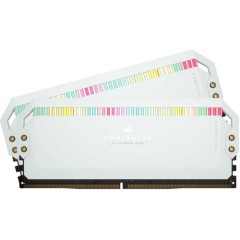 Corsair DDR5, 5200MT/<wbr>s 32GB 2x16GB DIMM, Unbuffered, 40-40-40-77, STD PMIC, XMP 3.0, DOMINATOR PLATINUM RGB DDR5 White Heatspreader, RGB LED, 1.25V, EAN:0840006662396