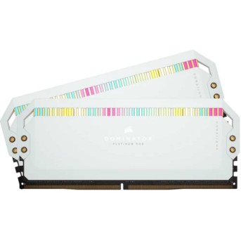 Corsair DDR5, 5200MT/s 32GB 2x16GB DIMM, Unbuffered, 40-40-40-77, STD PMIC, XMP 3.0, DOMINATOR PLATINUM RGB DDR5 White Heatspreader, RGB LED, 1.25V, EAN:0840006662396 в Metoo.kz - Metoo (1)