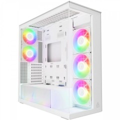 Компьютерный корпус Arctic Xtender White(Clear Glass), 5 ARGB FAN, USB-C, 2xUSB-A, E-ATX..