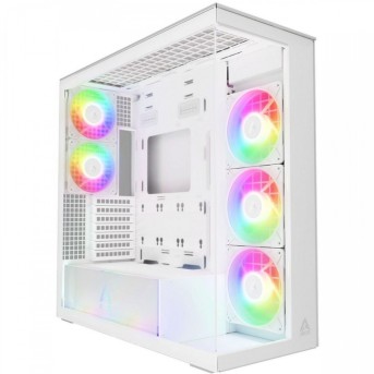 Компьютерный корпус Arctic Xtender White(Clear Glass), 5 ARGB FAN, USB-C, 2xUSB-A, E-ATX в Metoo.kz - Metoo (1)