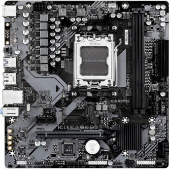 Материнская плата GIGABYTE B840M H, AM5, 2xDDR5, PCIe4.0, HDMI+DP, M.2, mATX в Metoo.kz - Metoo (1)