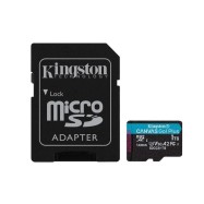 Карта памяти MicroSD, Kingston Canvas Go! Plus, 1TB, SDCG3/1TB, Class 10, A2, U3, V30, R170/W90 +ADP