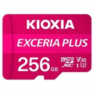 KIOXIA LMPL1M256GG2; 256GB microSD KIOXIA Exceria Plus (M303) UHS I U3 with adapter..