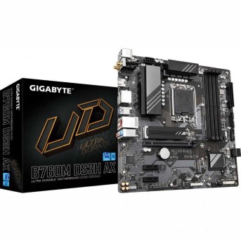 Материнская плата GIGABYTE B760M DS3H AX, LGA1700, B760, 4xDDR5, PCIe4.0, HDMI+2xDP, 2xM.2, mATX в Metoo.kz - Metoo (6)