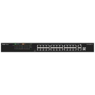 Коммутатор неуправляемый Reyee RG-ES126S-P V2, 24 x 10/100 PoE, 1Gb+1Gb/SFP Uplink , PoE 370W..