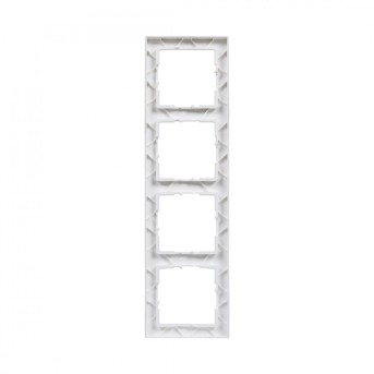 Legrand 721504 SUNO Рамка 4П БЕЛ в Metoo.kz - Metoo (1)
