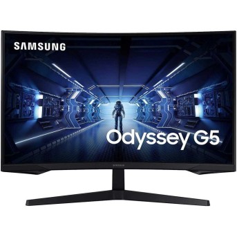 Монитор жидкокристаллический Samsung LC27G55TQWIXCI 27" Odyssey G5 16:9 2560x1440 144Hz VA, изогнутый1000R, 250cd/m2, H178°/V178°, 1ms, DisplayPort, HDMI в Metoo.kz - Metoo (3)
