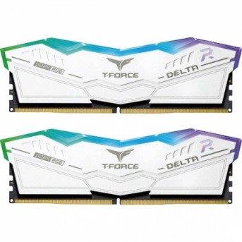 Оперативная память 64GB Kit (2x32GB) 6000MHz DDR5 TeamGroup DELTA RGB CL38 WH FF4D564G6000HC38ADC01 в Metoo.kz - Metoo (1)