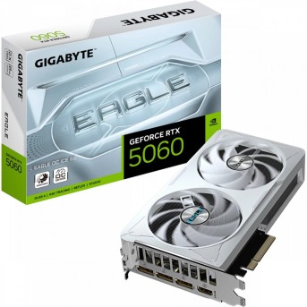 Видеокарта GIGABYTE GeForce RTX 5060 EAGLE OC ICE 8G, 8Gb/128bit, 1хHDMI+3xDP, PCIe5.0 в Metoo.kz - Metoo (5)