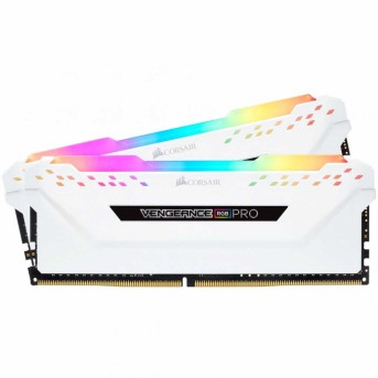 CORSAIR VENGEANCE RGB PRO 32GB (2x16GB) DDR4 3200 (PC4-25600) C16 1.35V Desktop Memory - White, 0840006620075 в Metoo.kz - Metoo (3)