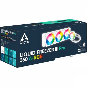 Водяное охлаждение ARCTIC Liquid Freezer III Pro 360 A-RGB(White), ACFRE00188A, S1851/1700/AMD4/5 в Metoo.kz - Metoo (5)
