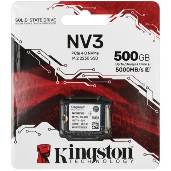 Твердотельный накопитель SSD 500Gb M.2 2230 Kingston SNV3SM3/500G, PCIe NVMe Gen 4x4, W3000/R5000 в Metoo.kz - Metoo (1)