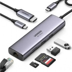 Hub UGREEN CM512 USB-C Multifunction Adapter with Ethernet Interface 60515