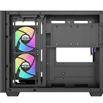 Корпус Ocypus Iota C50 BK Curve ARGB Digital mATX/ITX 2xUSB Type-C Черный Iota-C50-BKD300CD-GL в Metoo.kz - Metoo (3)