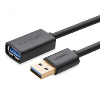 Кабель UGREEN US129 USB 3.0 Extension Male Cable 3m (Black), 30127 в Metoo.kz - Metoo (1)