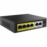 Коммутатор Netis P106C, 4x100 LAN PoE(max 30W/port), 2x100 Uplink, max 60W PoE