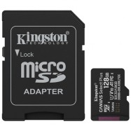 Карта памяти microSDXC 128GB, Kingston SDCS3/128GB, Canvas Select Plus Gen3, A1, 100M/s, +adapter..