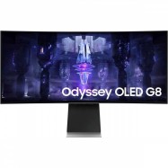 Монитор жидкокристаллический Samsung МониторжидкокристаллическийSamsungLS34BG 34'' 21:9 3440x1440(UWQHD) OLED, Curved, Нет, 175 Hz, 250 cd/m2, H178°/V178°, Speakers, Silver LS34BG850SIXCI